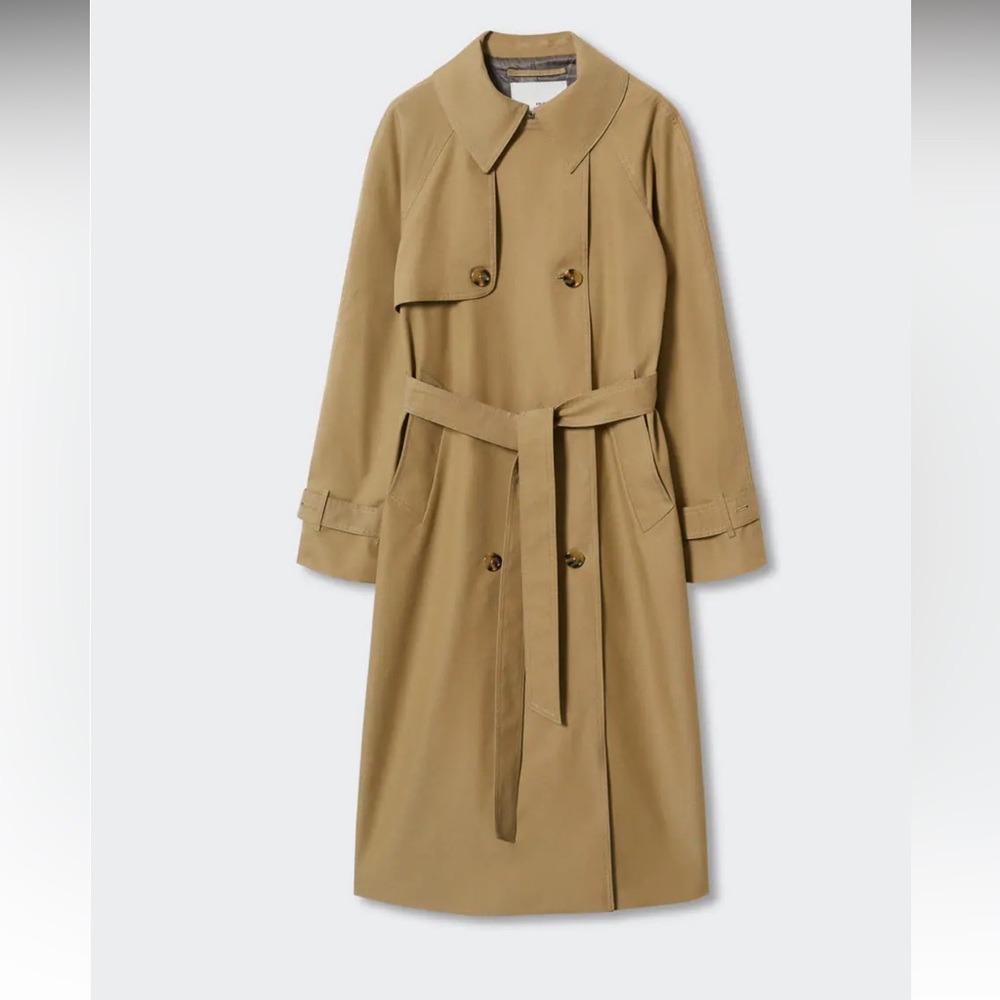Mango cotton classic trench coat